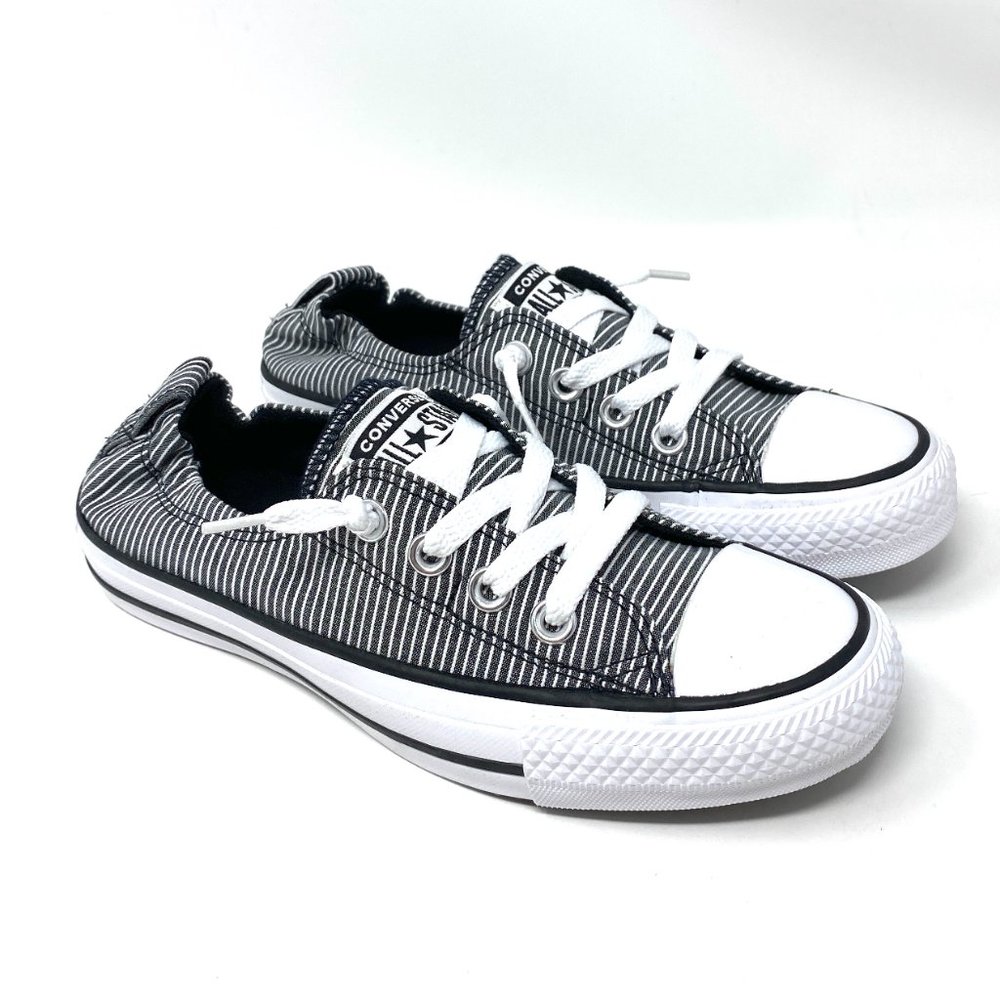 Converse Womens Size 6 CTAS Shoreline Slip On Gray White Canvas Sneakers 567221F - Picture 3 of 9